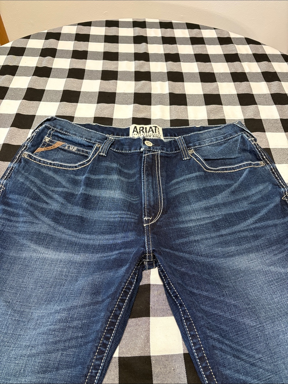 Ariat M4 Low Rise Boot Straight Leg Jeans Loop Lock Men's 40 x 30 Stretch Dark